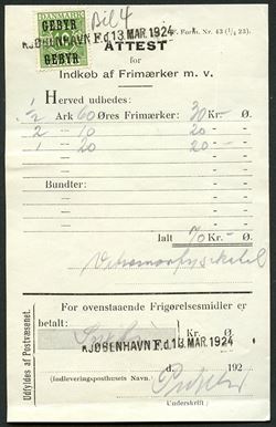 Danmark 1923